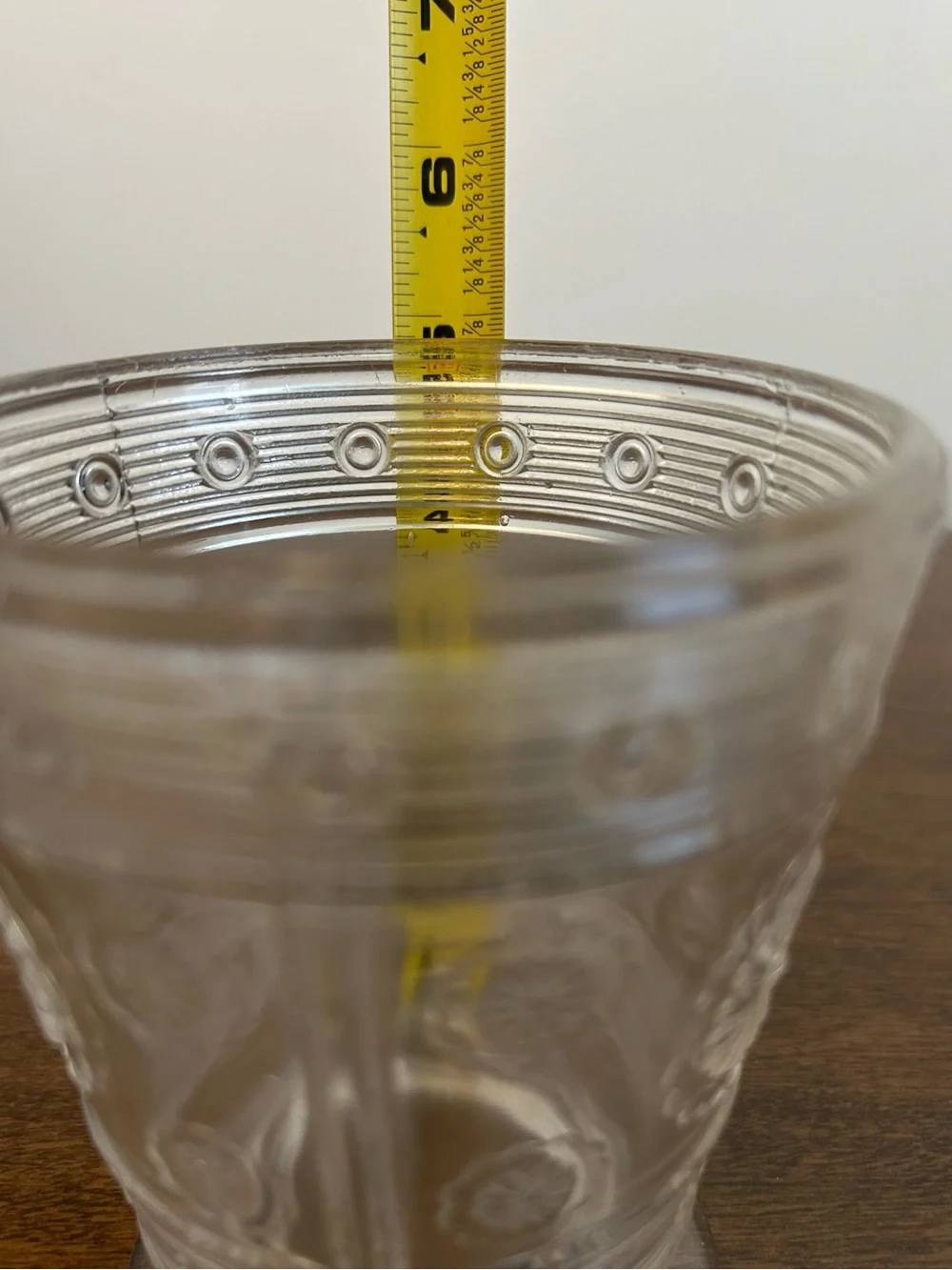 VINTAGE BRYCE BROTHERS 1889 EAPG MAGIC AKA ROSETTE CLEAR GLASS PEDESTAL SPOONER